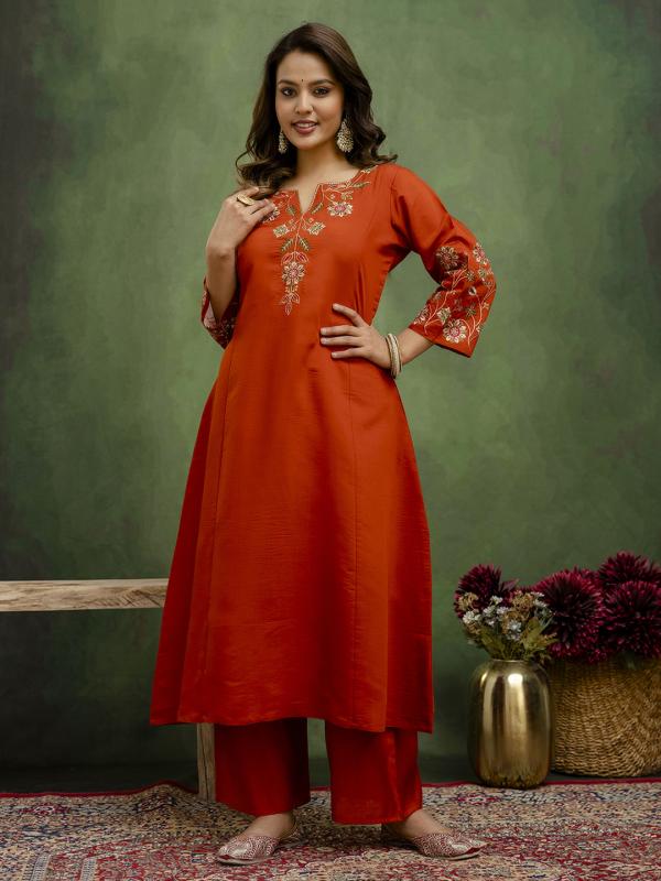 VP 9713 Women Anarkali Kurta with Pant & Chinon Dupatta Suits, Festive Ethnic Set Sale price Rs.2,249.00 Regular price Rs.5,599.00